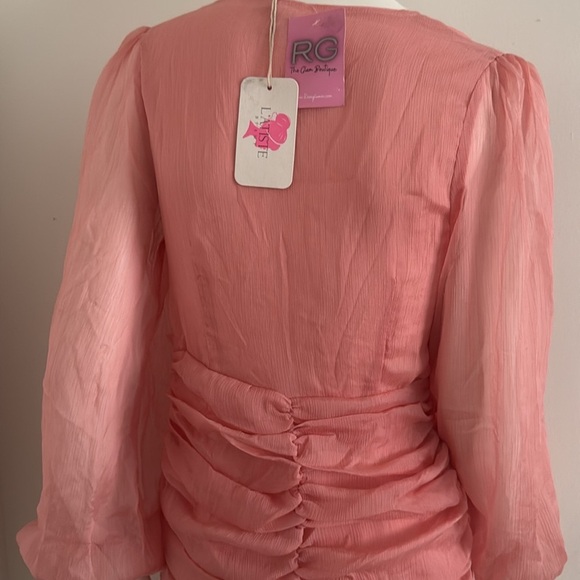 L'ATISTE Pink Asymmetrical  Dress Size S - Picture 8 of 10